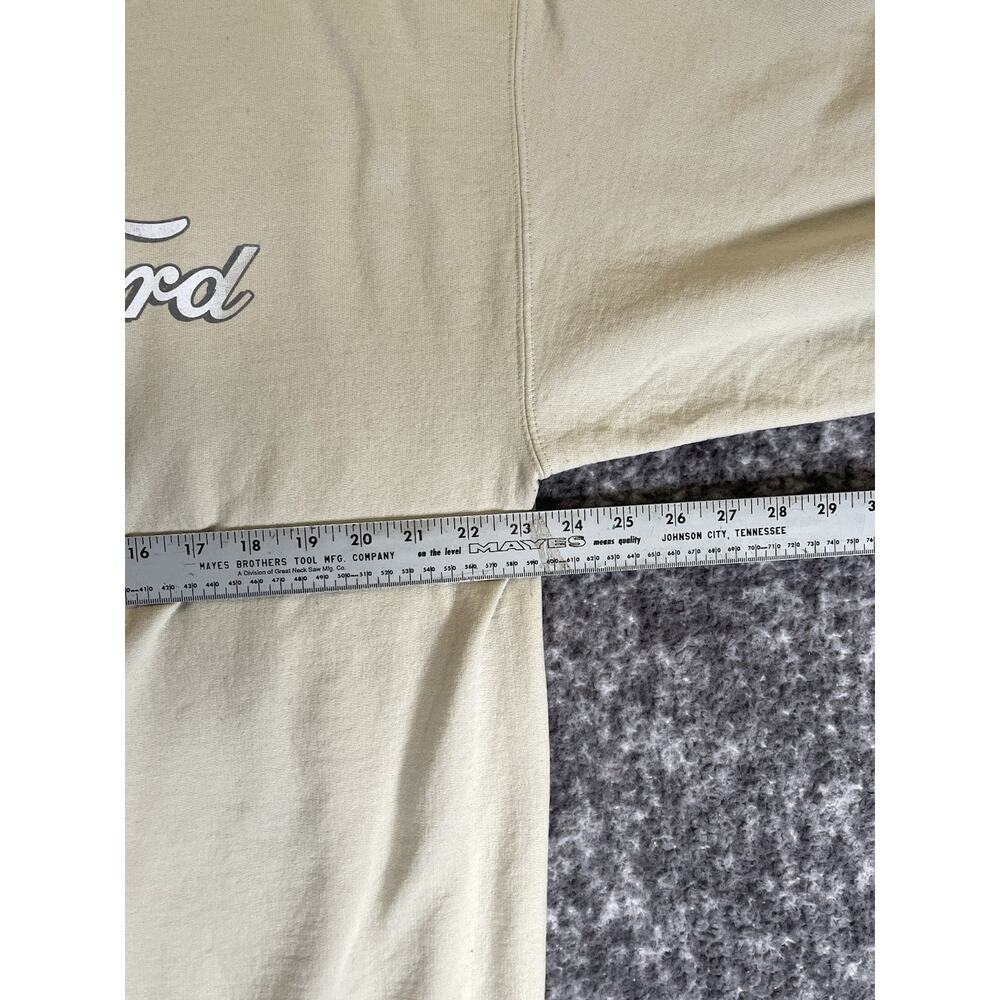 Ford Bronco Retro Graphic Sweatshirt Juniors L Tan Crewneck Licensed Long Sleeve - Picture 4 of 8